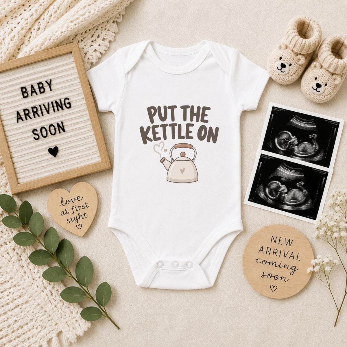 Put the Kettle On Baby Vest