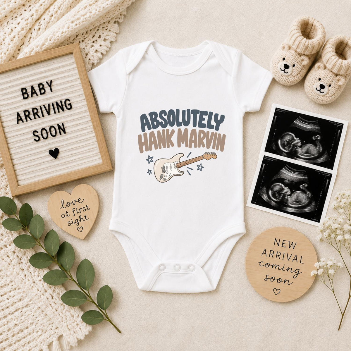 Absolutely Hank Marvin Baby Vest