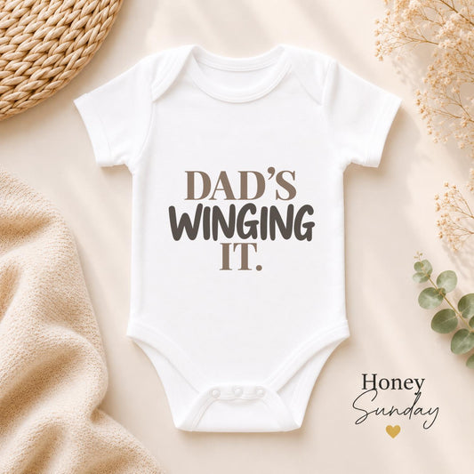 Dad’s Winging It Baby Vest
