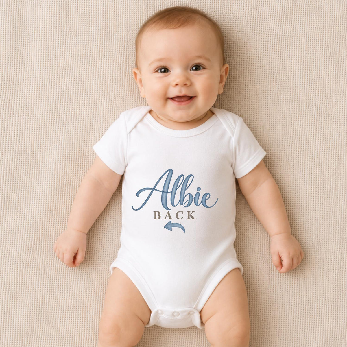 Albie Back Baby Vest