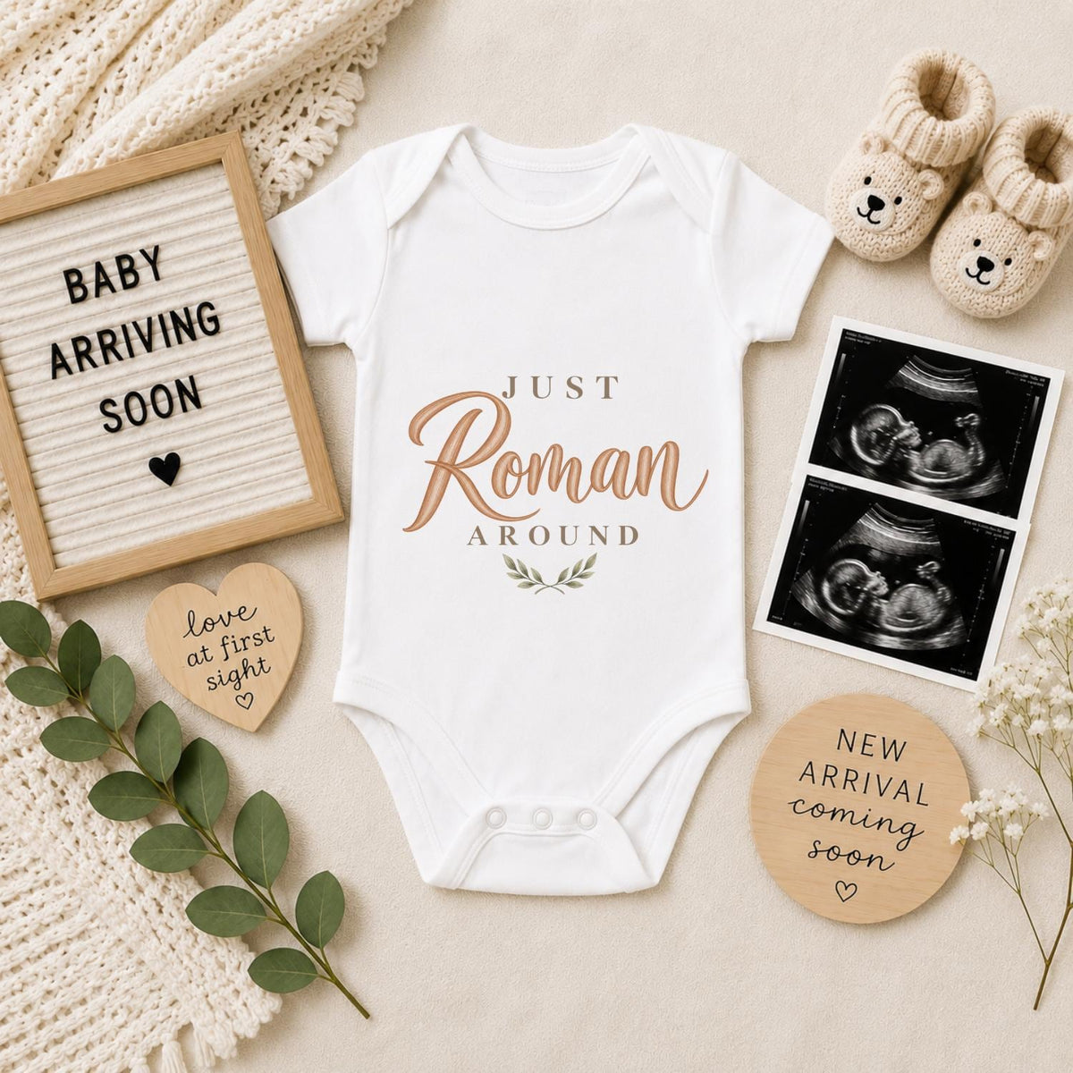 Just Roman Around Baby Vest