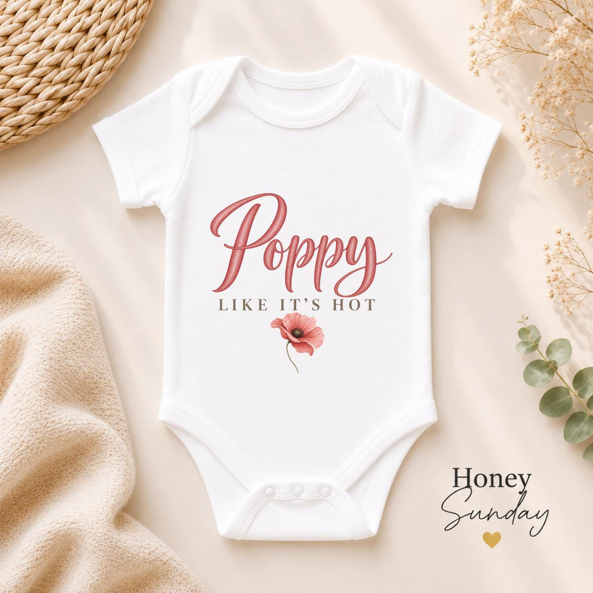 Poppy Like It’s Hot Baby Vest