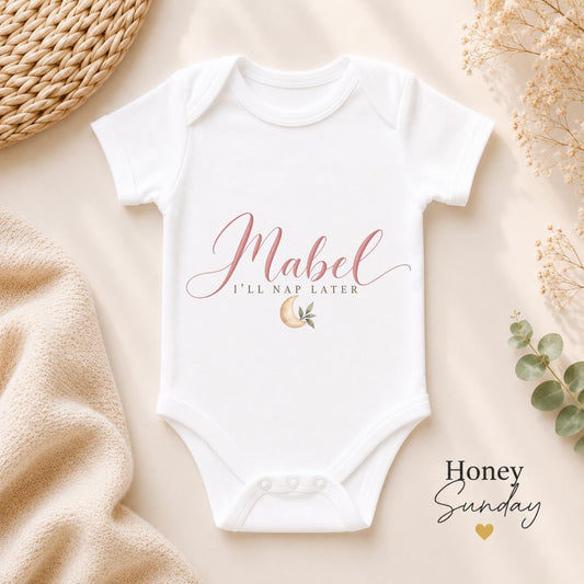 Mabel I’ll Nap Later Baby Vest